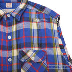 1960's BIG MAC HEAVY FLANNEL VEST / CUT OFF ... XL