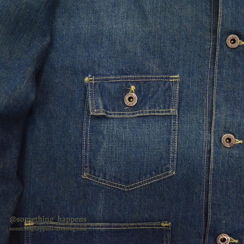 1930's UNKNOWN DENIM COVERALL / THICK DENIM ...