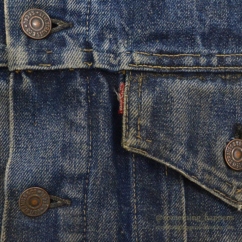 1960's LEVI'S 558 DENIM VEST / CHOPPED SLEEVE... 42