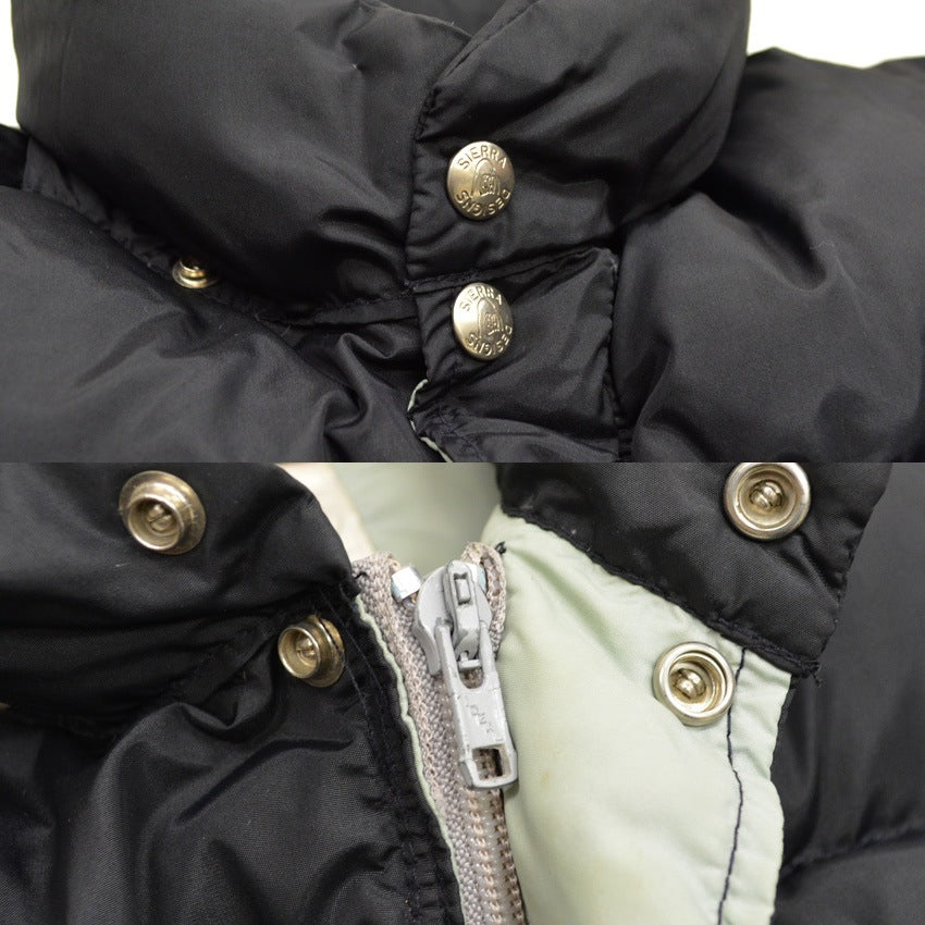 ~80's SIERRA DESIGNS Down Jacket, Black!! Rare...L