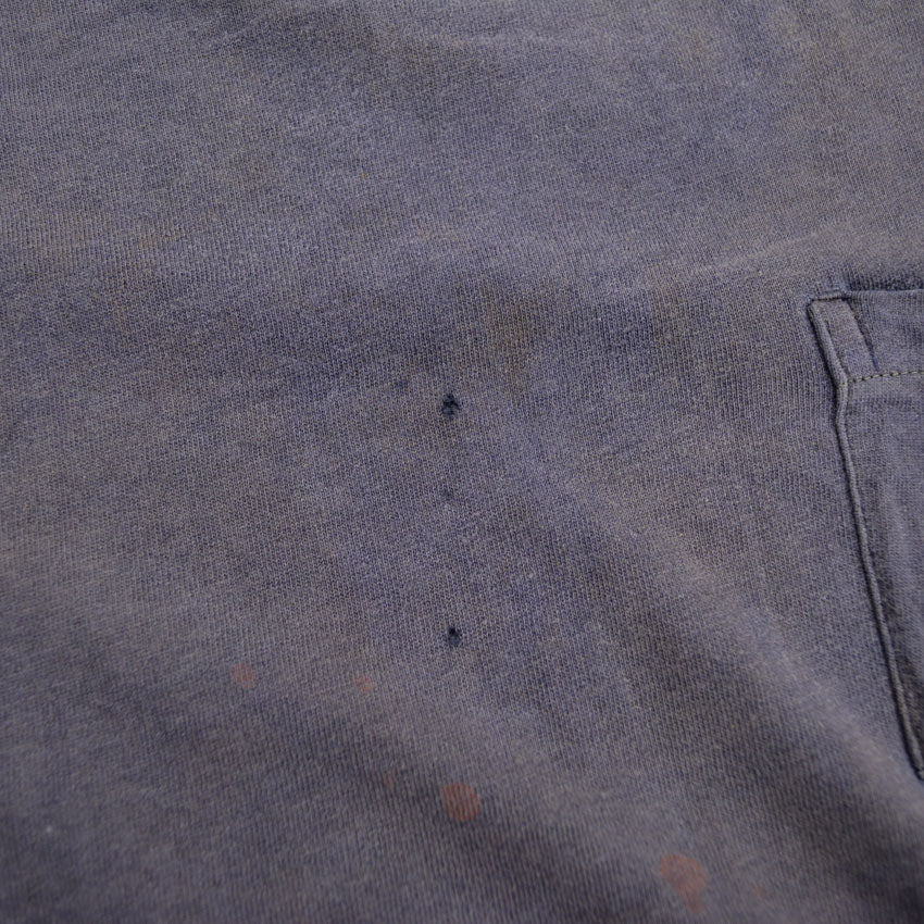 60's TOWNCRAFT Penneys Pocket T-shirt, Eggplant Navy Blue... L