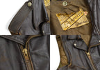 70's Schott 'PERFECTO' ONESTAR RIDERS CUT OFF BROWN