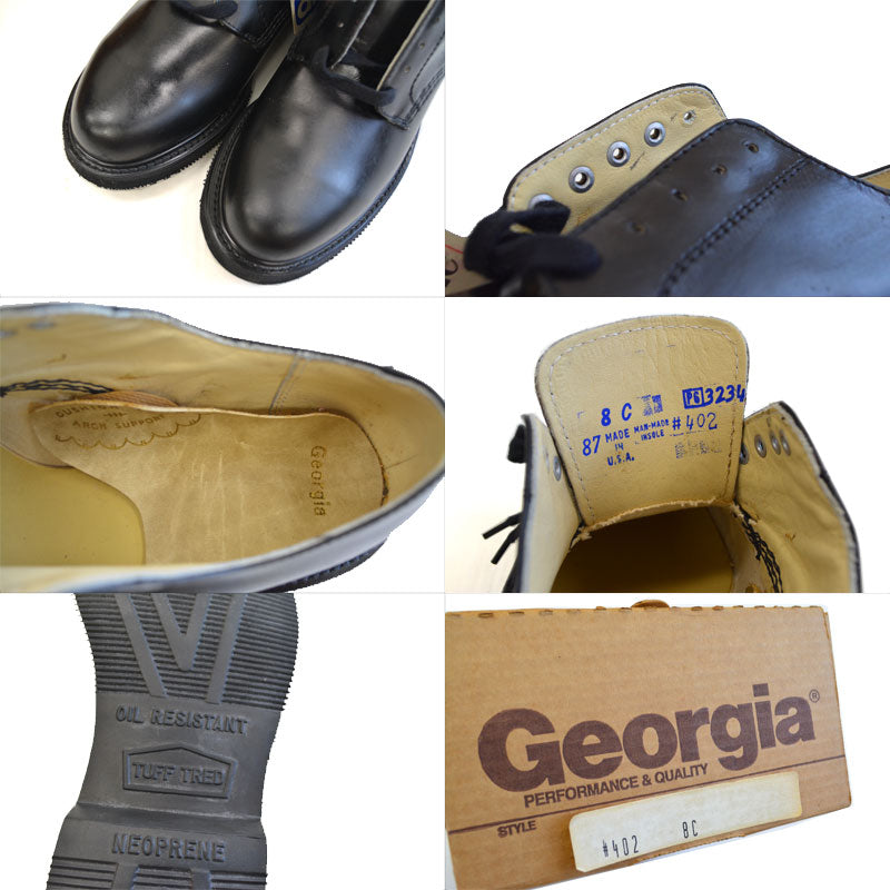 80's DEADSTOCK GEROGIA 5EYELET GARAGE OXFORD SHOES