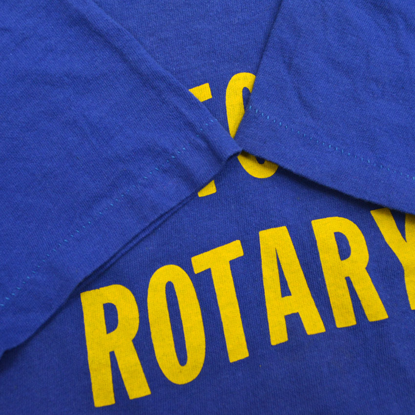 70's Russell Gold Tag 'UPTOWN ROTARY' T-shirt... XL