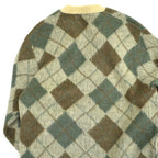 60's Jantzen Mohair Argyle V-Neck... L