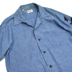 60's US Navy 'Custom Tailored' Chambray Shirt...