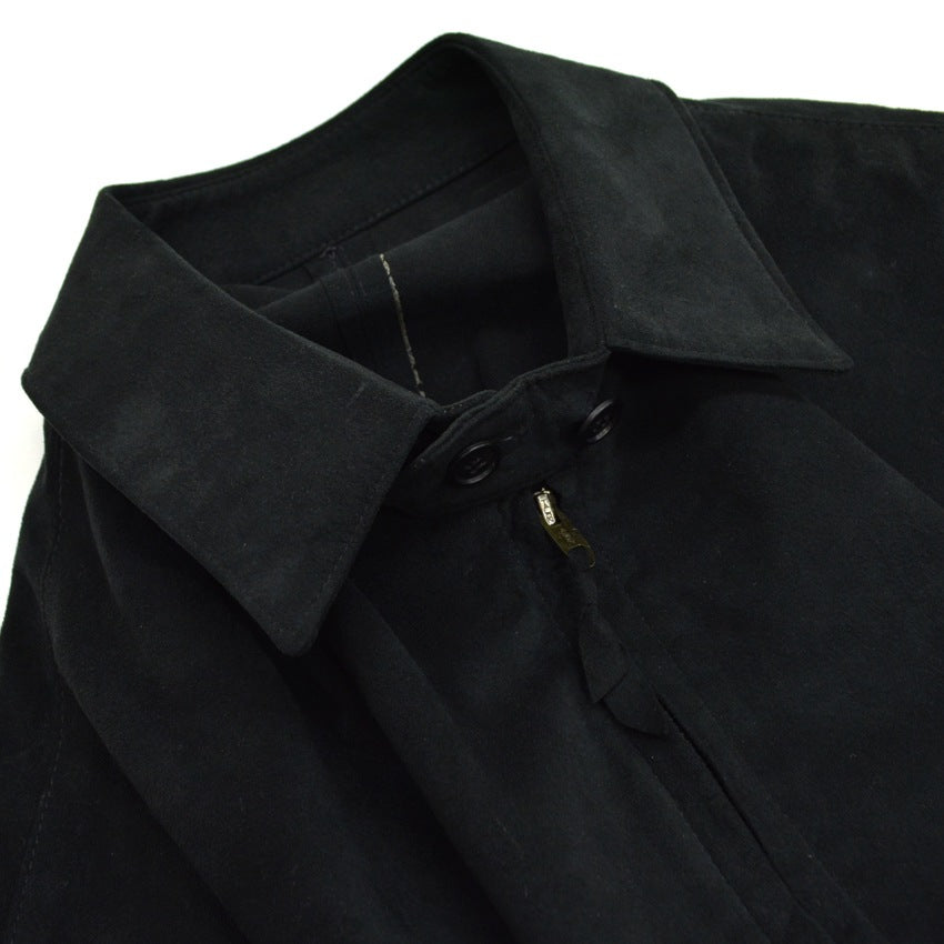 80's LAKELAND 'FACILE' Black Ultra Suede Jacket...