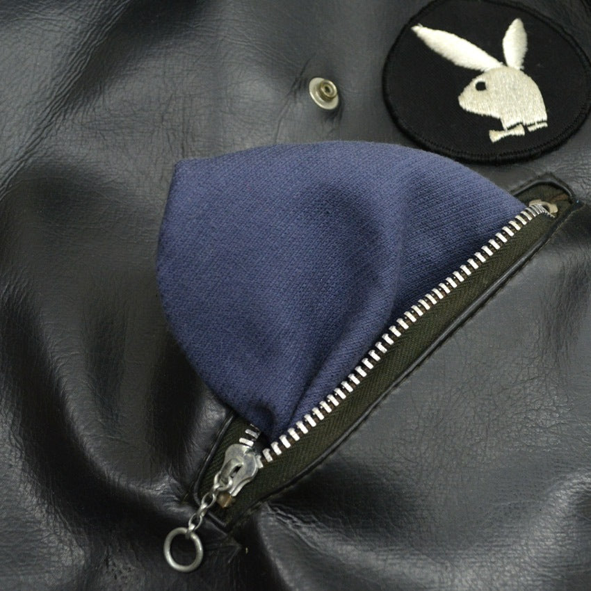50's Vinyl Leather Two Star Double riders Jacket... 40