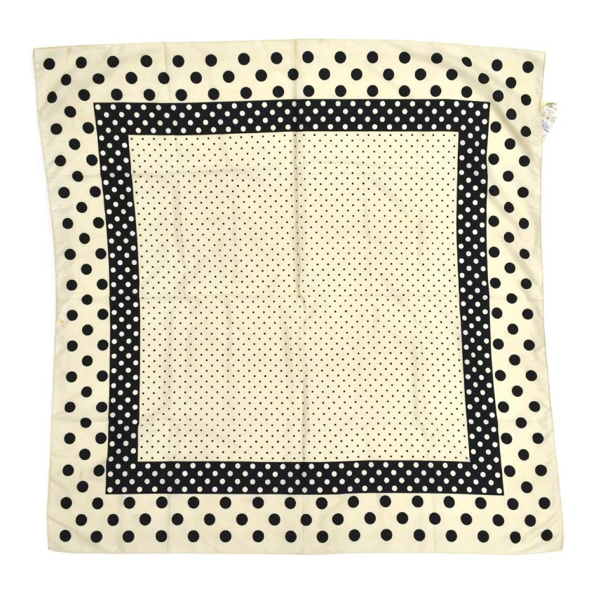 Deadstock Old Polka Dots 白黒 スカーフ ...