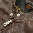 60's BROOKS 'Cafe Racer' SINGLE RIDERS BROWN... 38