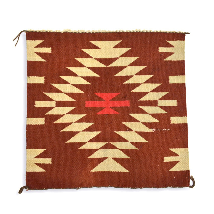 circa 1940's~ Navajo Rug Brown... 50cm×50cm