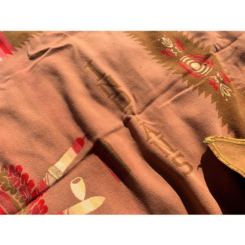 c.1920's~ PENDLETON 'ATLANTIC INDIANS' WOOL BLANKET... 152cm×191cm