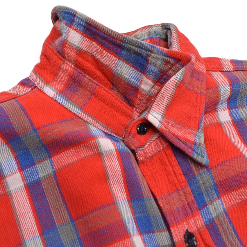 ~60's PILGRIM Flannel Shirt with Gusset... L