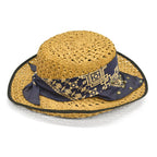 ~70's ATLAS 'Bandana with Studs' Straw Hat...