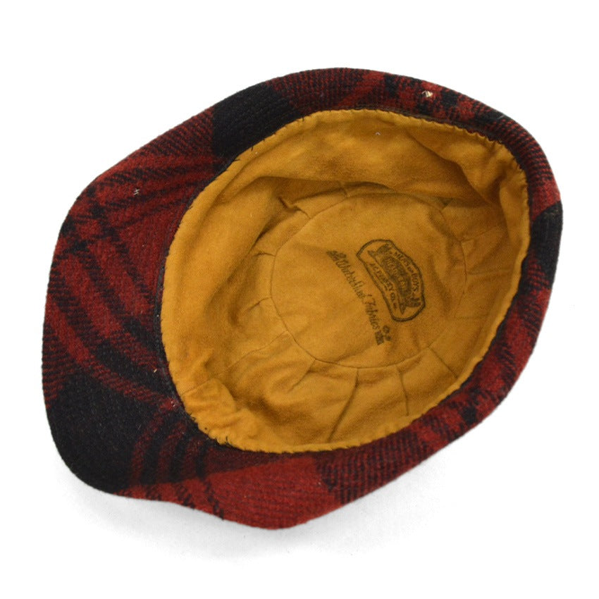 ~40's JCPENNEY Co. PLAID HUNTER HAT...