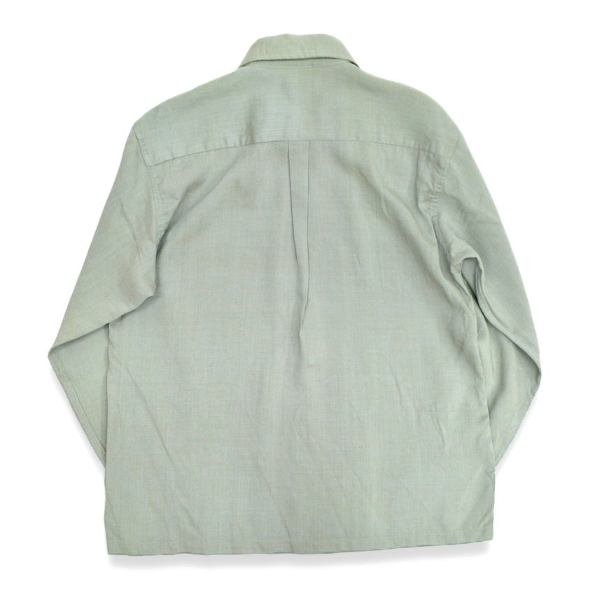 60's Van Cort Rayon Shirt, Mint Green... Size M, One Wash