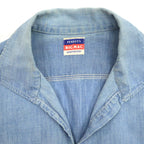 50's BIGMAC PENNEY'S Italian Collar Chambray Shirts...