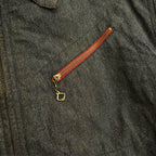 1950s- Casey Jones Black Chambray Work Jacket... 40