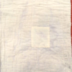 Old Handmade Patchwork Quilt Red & White...52cm×52cm