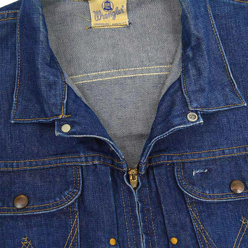 60's Wrangler 24MJZ Denim Jacket Dark... 44