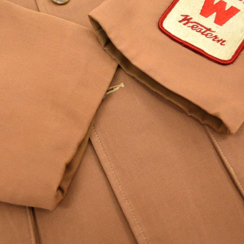 60's david church No Collar Gabardine Shooting Jacket...