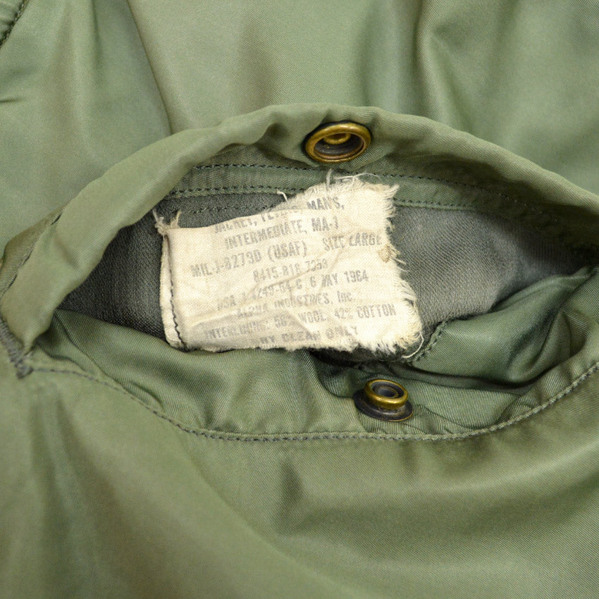 60's USAF MA-1 MIL-J-8279D 1964 Flight Jacket... L