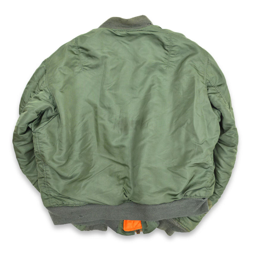 70's USAF MA-1 MIL-J-8279E ALPHA-made 1972 Flight Jacket... L