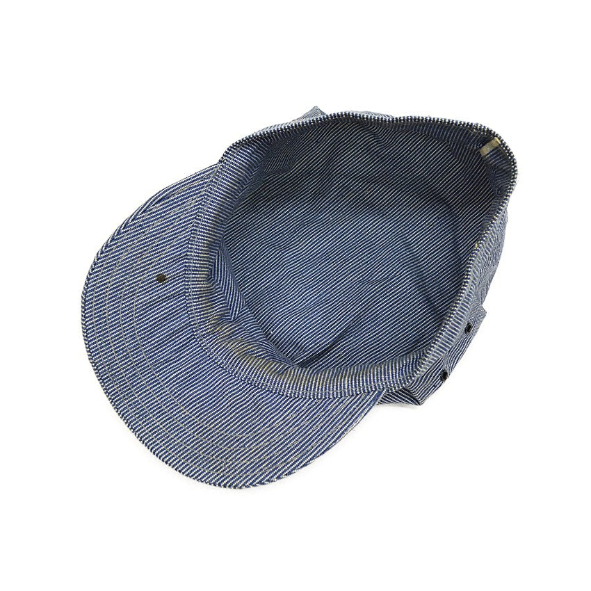 40's~ ANTHONY'S SUPER BUCKHIDE PINSTRIPE WORK CAP...57cm