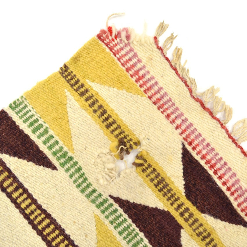 Circa 1930's~ NAVAJO RUG RARE COLOR...87cm×50cm