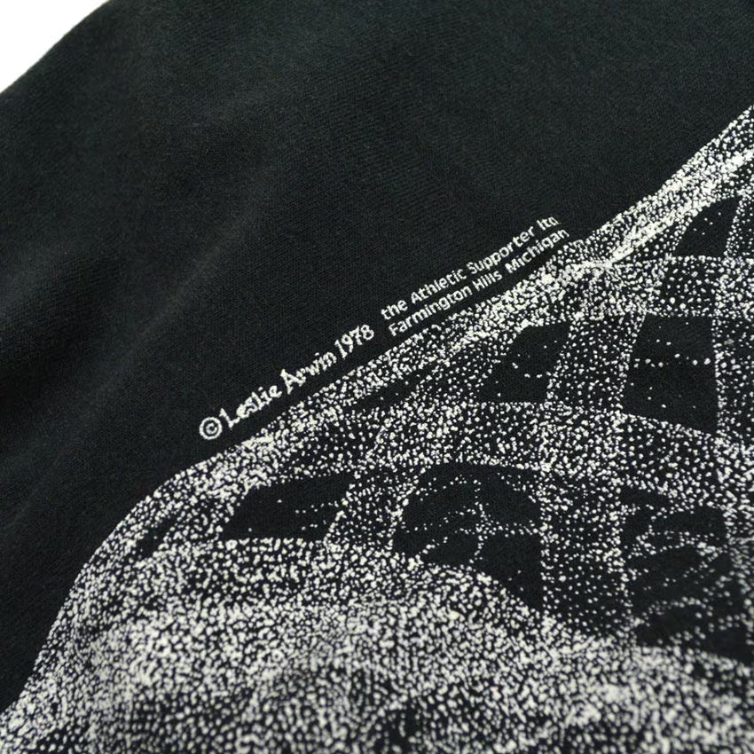 80's SCREEN STARS X-Rayed Leslie Arwin 1978 Bone T-shirt ... L
