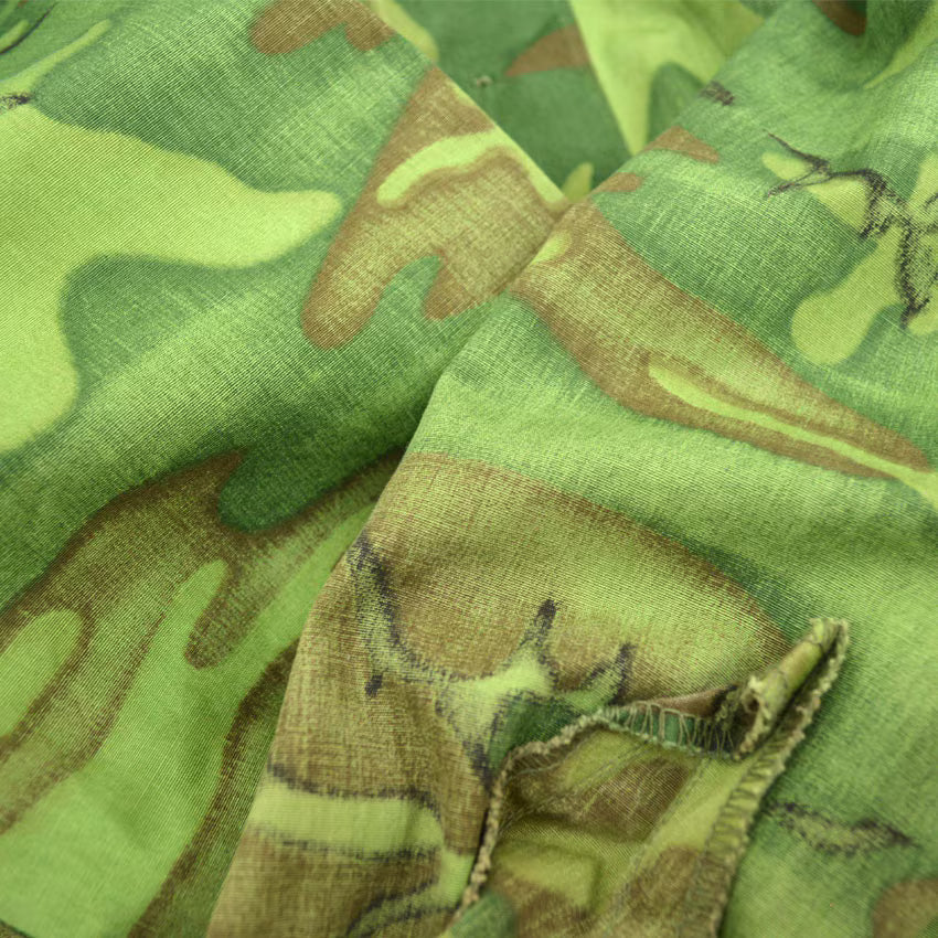 60's US ARMY ERDL Early Non-Ripstop Jungle Fatigue Jacket ... LR