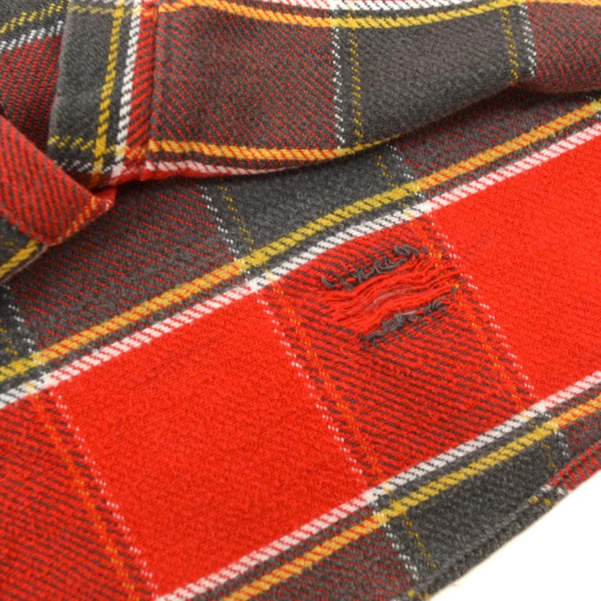 60's Sears Print Tag Flannel Shirt... M TALL