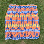 Circa 1950's Old Southwest Cotton Camp Blanket Thunderbird... 150cm×148cm