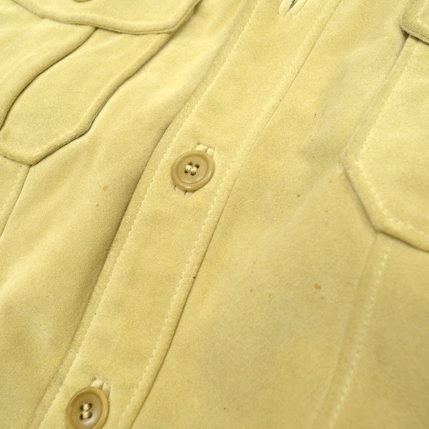80s Calvin Klein suede leather jacket, made in Italy... L