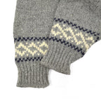 70's~ GRIGOROPOULOS BROS Snowflake Wool knit Sweater... XL