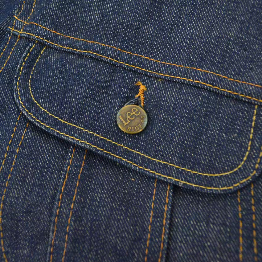 70's Deadstock Lee 220 Denim Jacket Indigo... 40