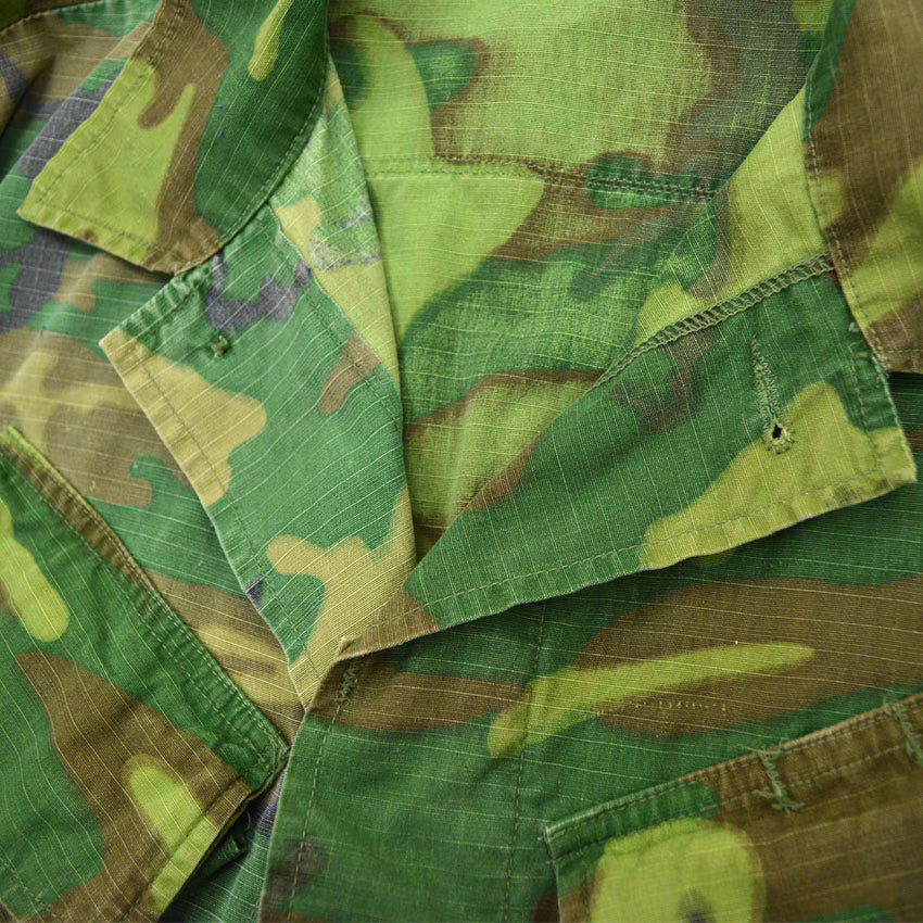 70's USMC ERDL Mixed Leaf Jungle Fatigue Jacket ... MR
