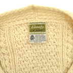 70s Kennedy of Ardara Aran knit cardigan, made in Ireland...
