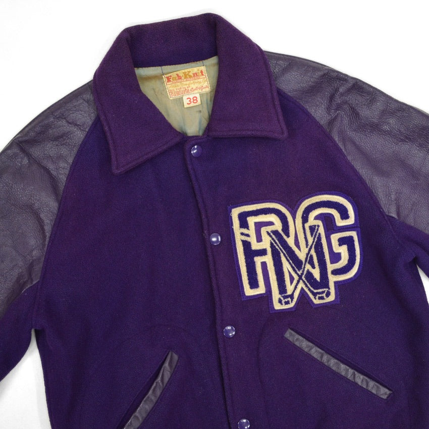 60's Fab Knit HOLT'S Sporting Goods Varsity Jacket ... 38