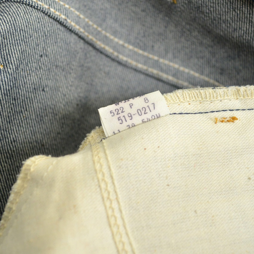 1970s Deadstock Levi's 519 Denim Pants, made in 1978... W32 L30