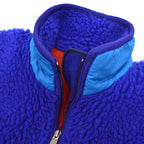 1990's PATAGONIA DEEP PILE CLASSIC RETRO CARDIGAN COBALT ... XS