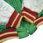 1950s JAPAN SOUVENIR JACKET (Sukajan) with Tiger Face and Speed ​​Zipper...
