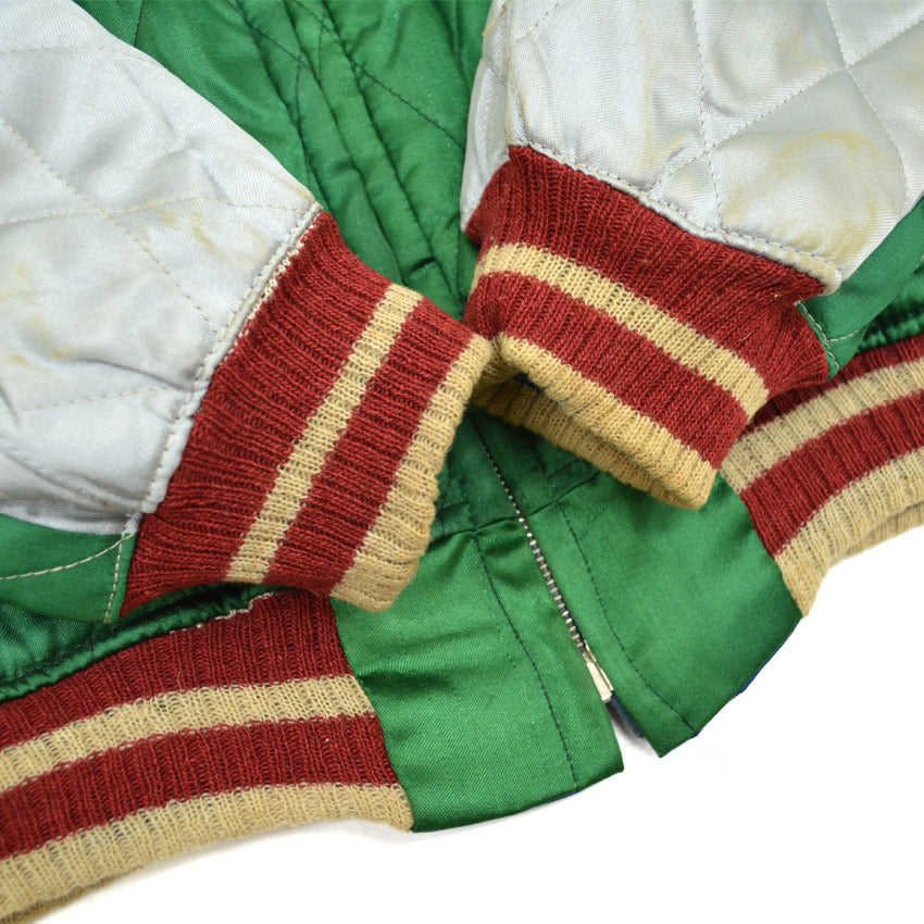 1950s JAPAN SOUVENIR JACKET (Sukajan) with Tiger Face and Speed ​​Zipper...