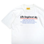 1990's LAKE STREET SHIRTS " 人生は40歳から " T-shirt ... L