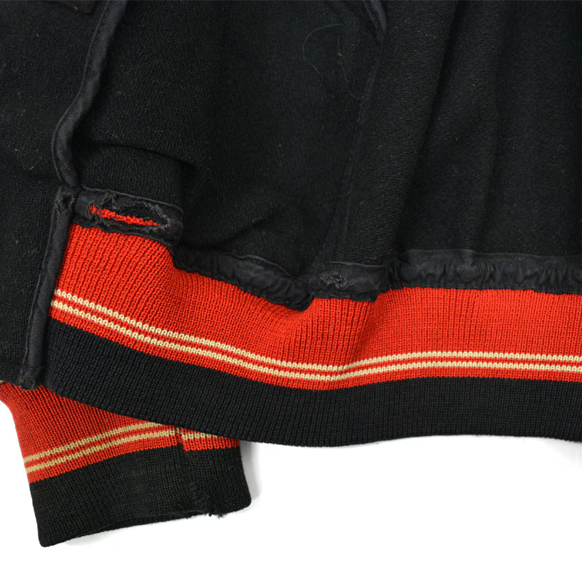 1950's LOWE & CAMPBELL BLACK AWARD JACKET... 42
