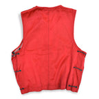 1960's USNAVY FLIGHT DECK CREW VEST RED...L/XL