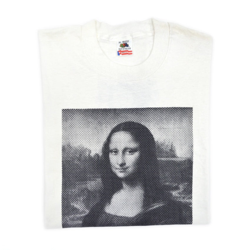1990's Deadstock FRUIT OF THE LOOM モナリザ Dots Print T-shirt ... XL