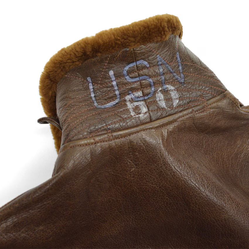 1940's USNAVY M-422A FLIGHT JACKET EDMUND T.CHURCH CO... 38