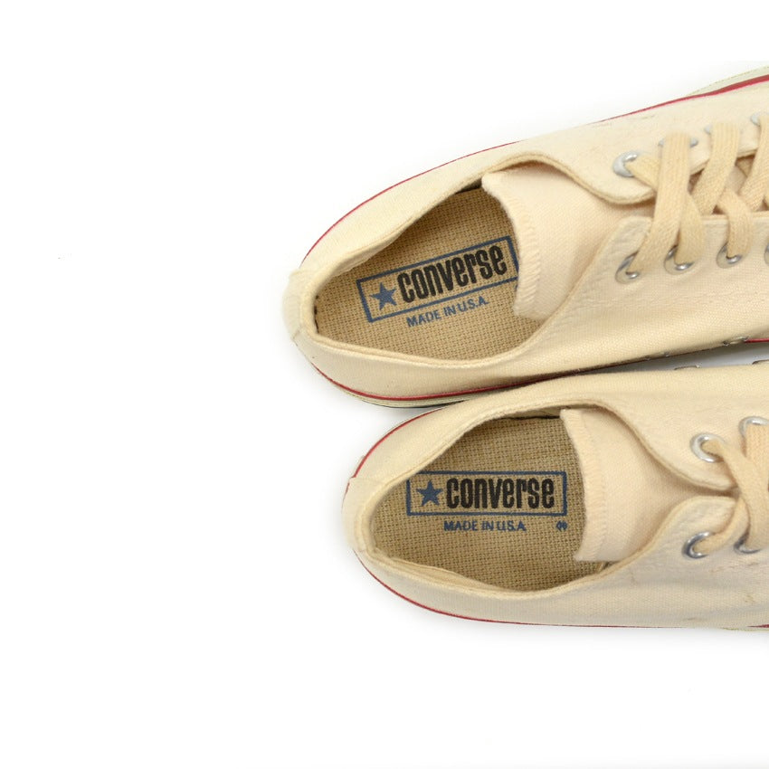 1970's Deadstock CONVERSE ALLSTAR OX WHITE CANVAS... 9