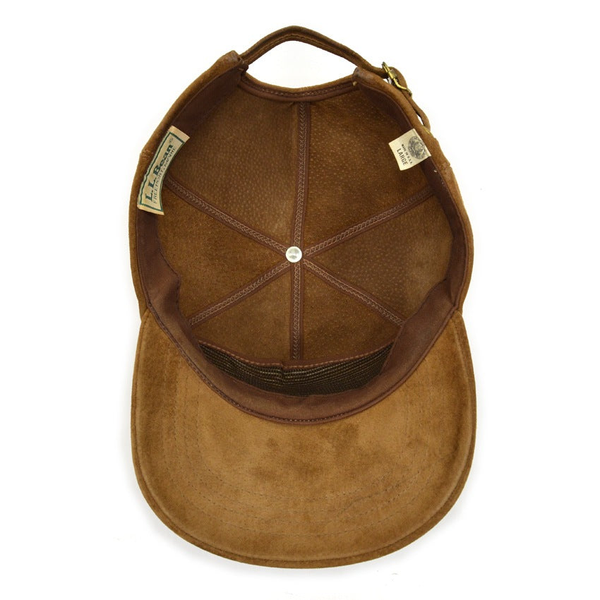 1980's LLBEAN SUEDE LEATHER CAP... LARGE